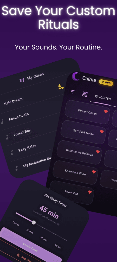 Free Sleep Sounds App — Offline, No Subscription | Calma